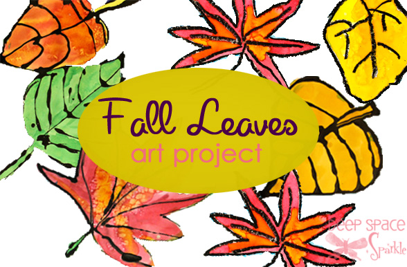 588x386 Watercolor Leaves Resist Project Deep Space Sparkle