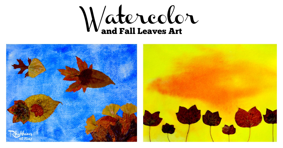 1200x628 Watercolor And Fall Leaves Art