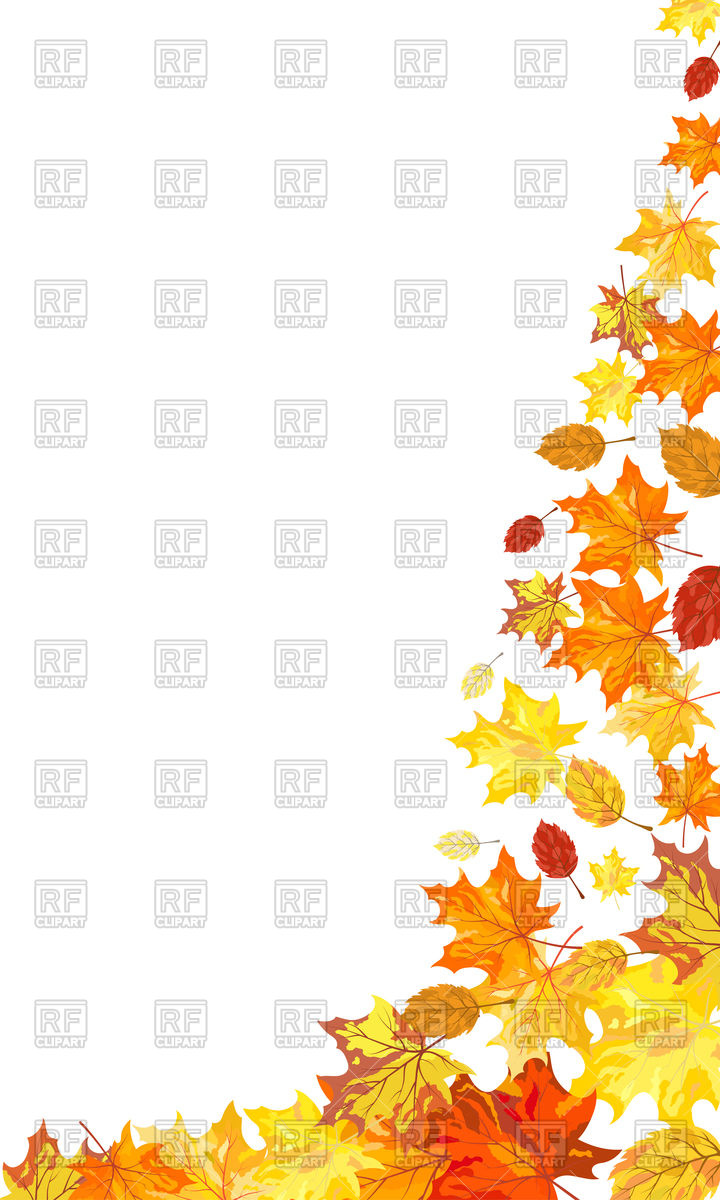 720x1200 Decorative Corner Made Of Autumn Leaves Of Maple Royalty Free