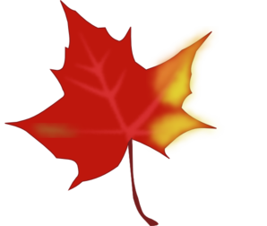 298x252 Falling Leaves Banner Clipart