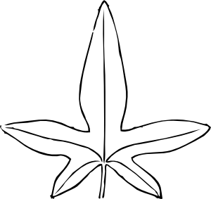 300x283 Leaves Black And White Fall Leaves Clipart Black And White Free 4