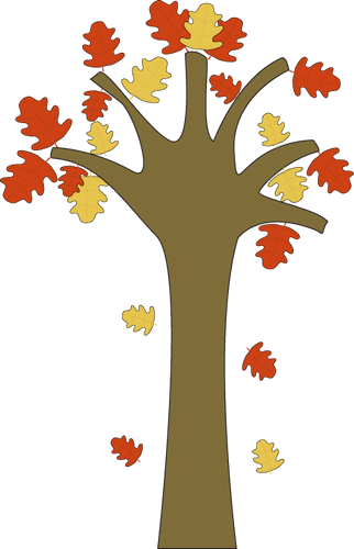 322x500 Fall Leaves Border Clip Art