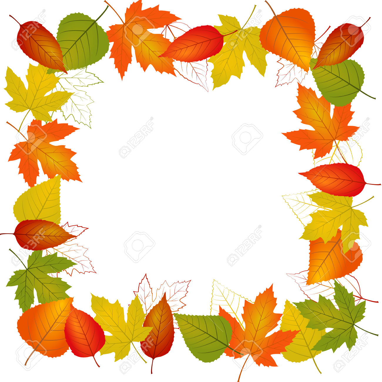 Fall Leaves Border Clipart | Free download on ClipArtMag