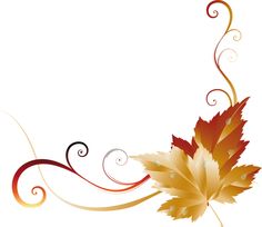 236x204 Fall Leaves Page Border Clipart