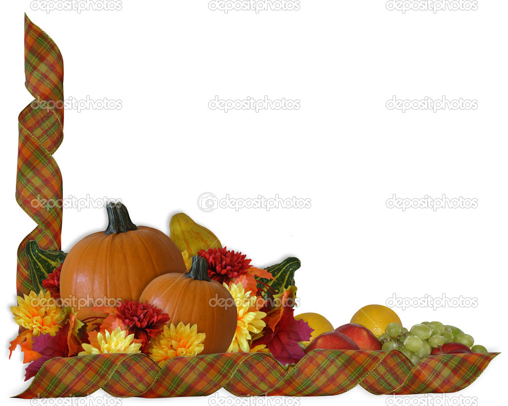 1024x819 Fall Pumpkin Border Clipart