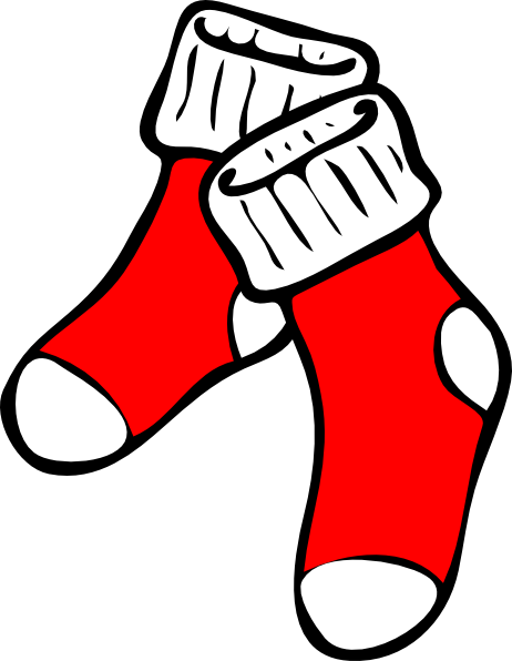 462x596 Red Socks Clip Art