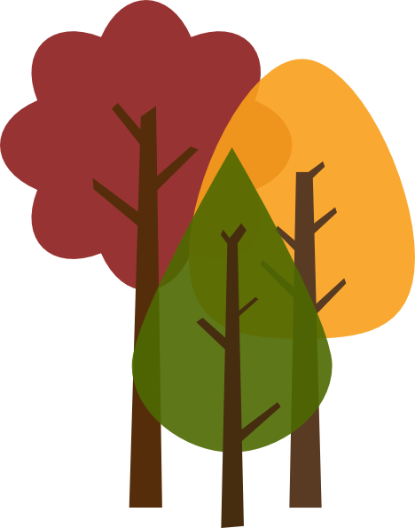468x595 Fall Trees Clip Art