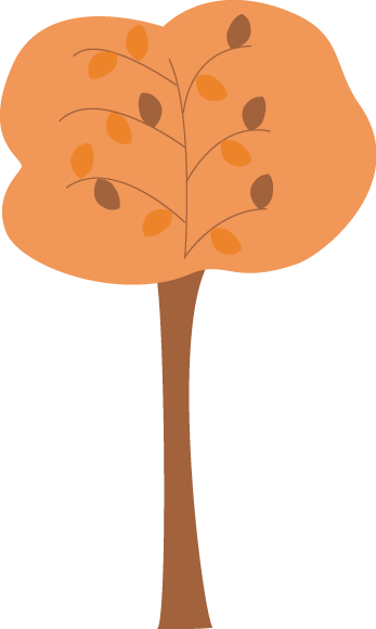 347x580 Orange Autumn Tree Clip Art
