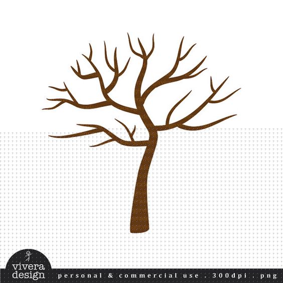 564x564 Tree Clipart No Leaves