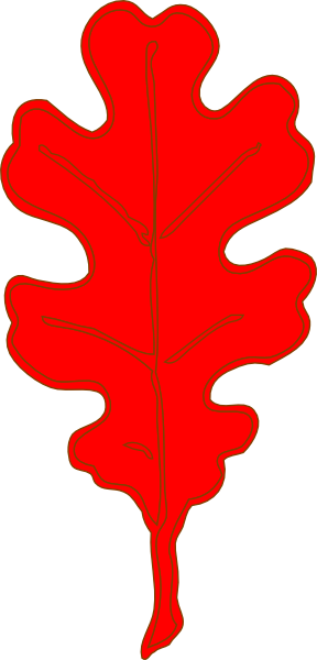 288x600 Red Leaf Clipart