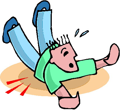 410x374 Falling Down Clipart