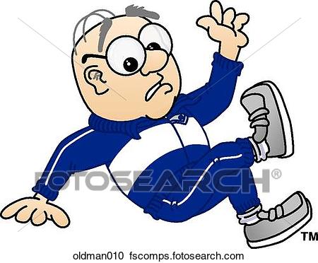 450x372 Stock Illustrations Of Old Man Falling Down Oldman010