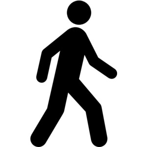 300x300 Man Falling With Walker Clipart