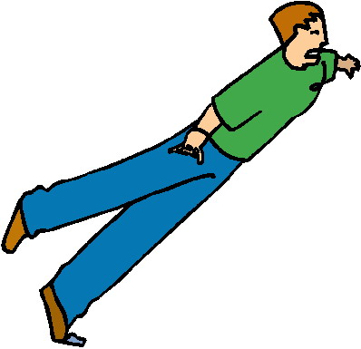 398x385 Clipart Person Falling