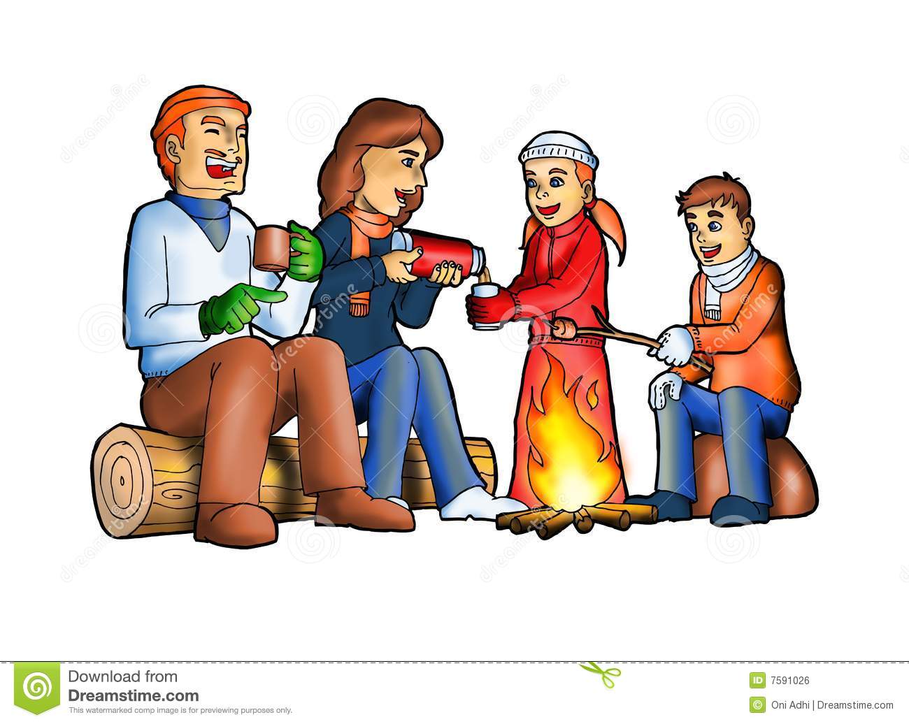 1300x1036 Camp Fire Clipart Family Camping