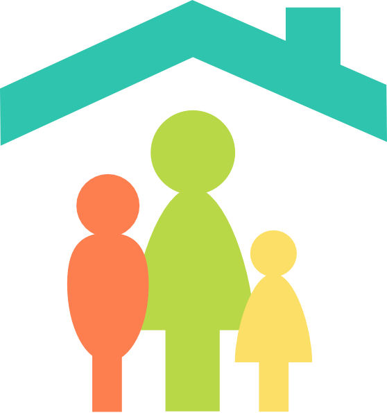 558x595 Family Home Clip Art