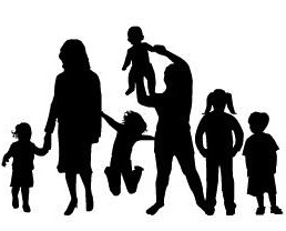 258x208 Family Silhouette Clip Art Many Interesting Cliparts