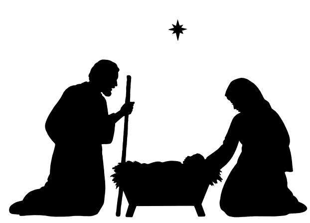 622x447 Holy Family Christmas Silhouettes Clip Art Merry Christmas
