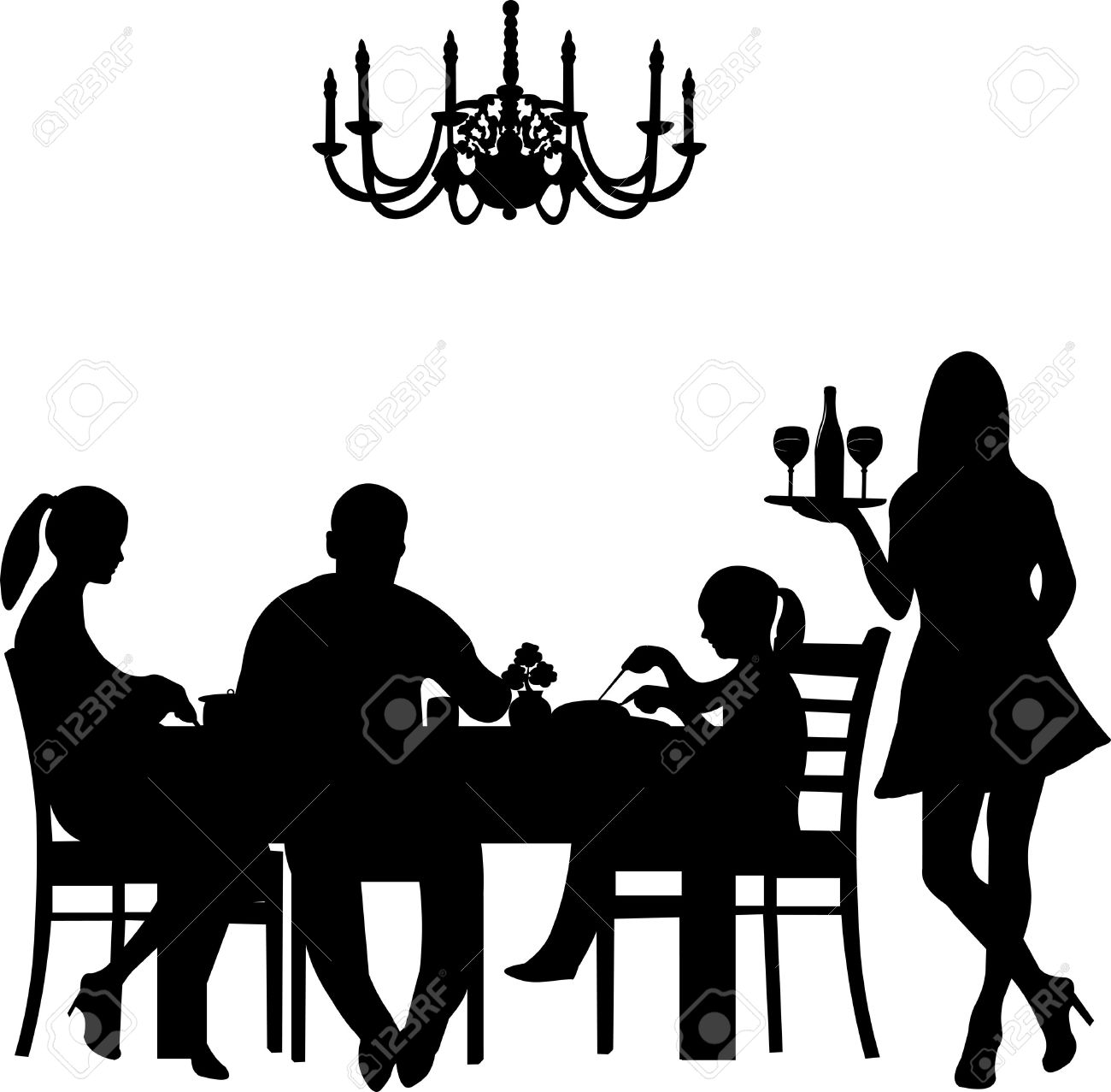 1300x1277 Table Clipart Silhouette