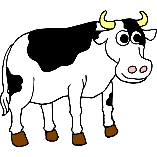 600x600 Cow Clipart Transparent Background