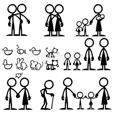 380x380 Family Stick Figures Clip Art Free Clipart