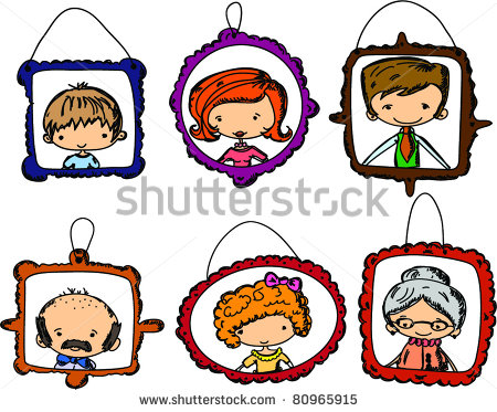 450x373 Family Portrait Clipart