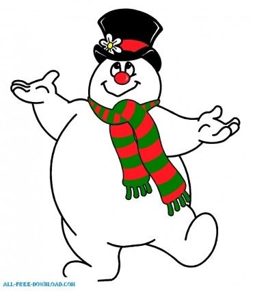 370x425 Snowman Clipart Family 4