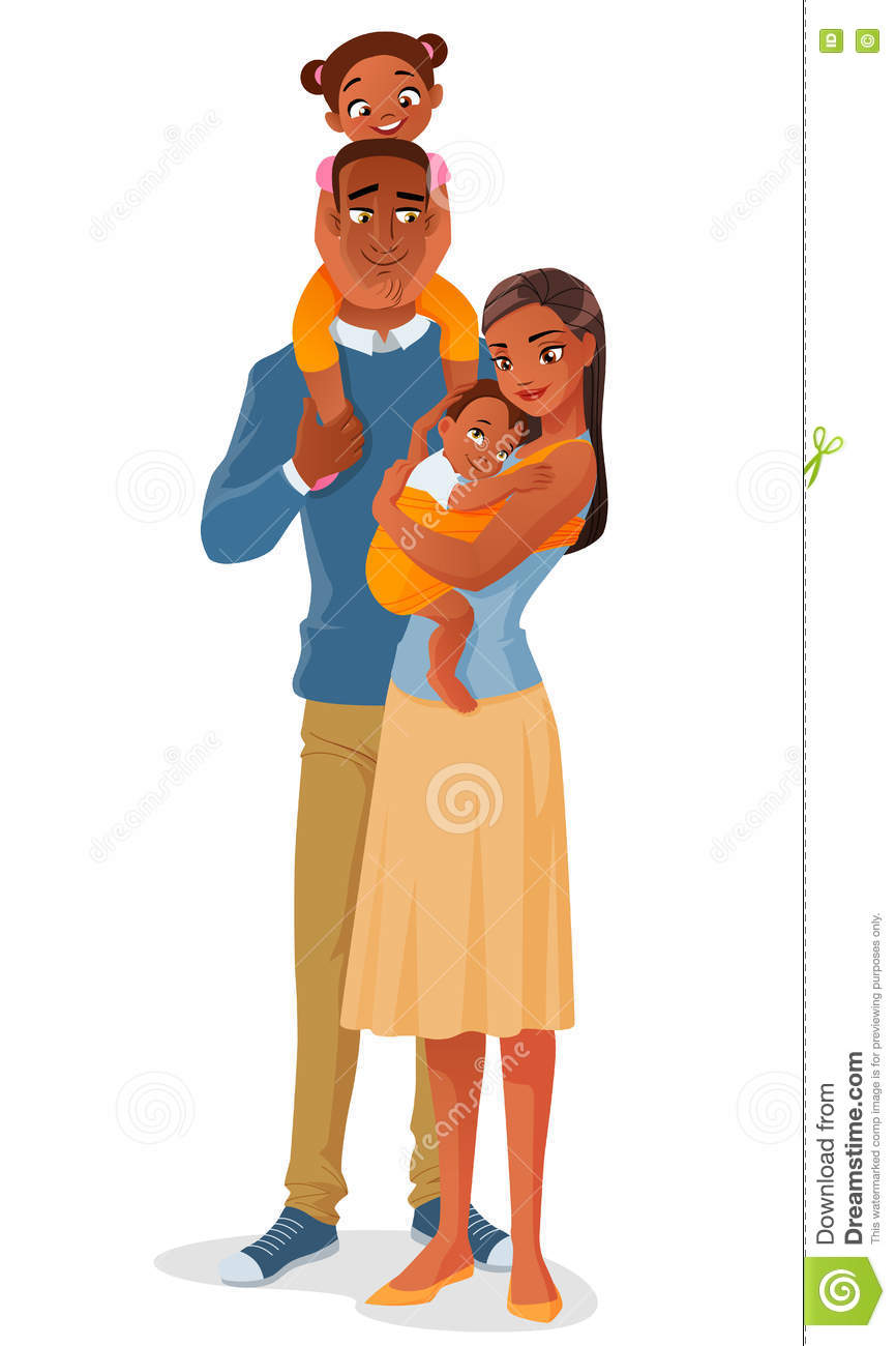 866x1300 Cute Family Cartoon Clipart Black And White