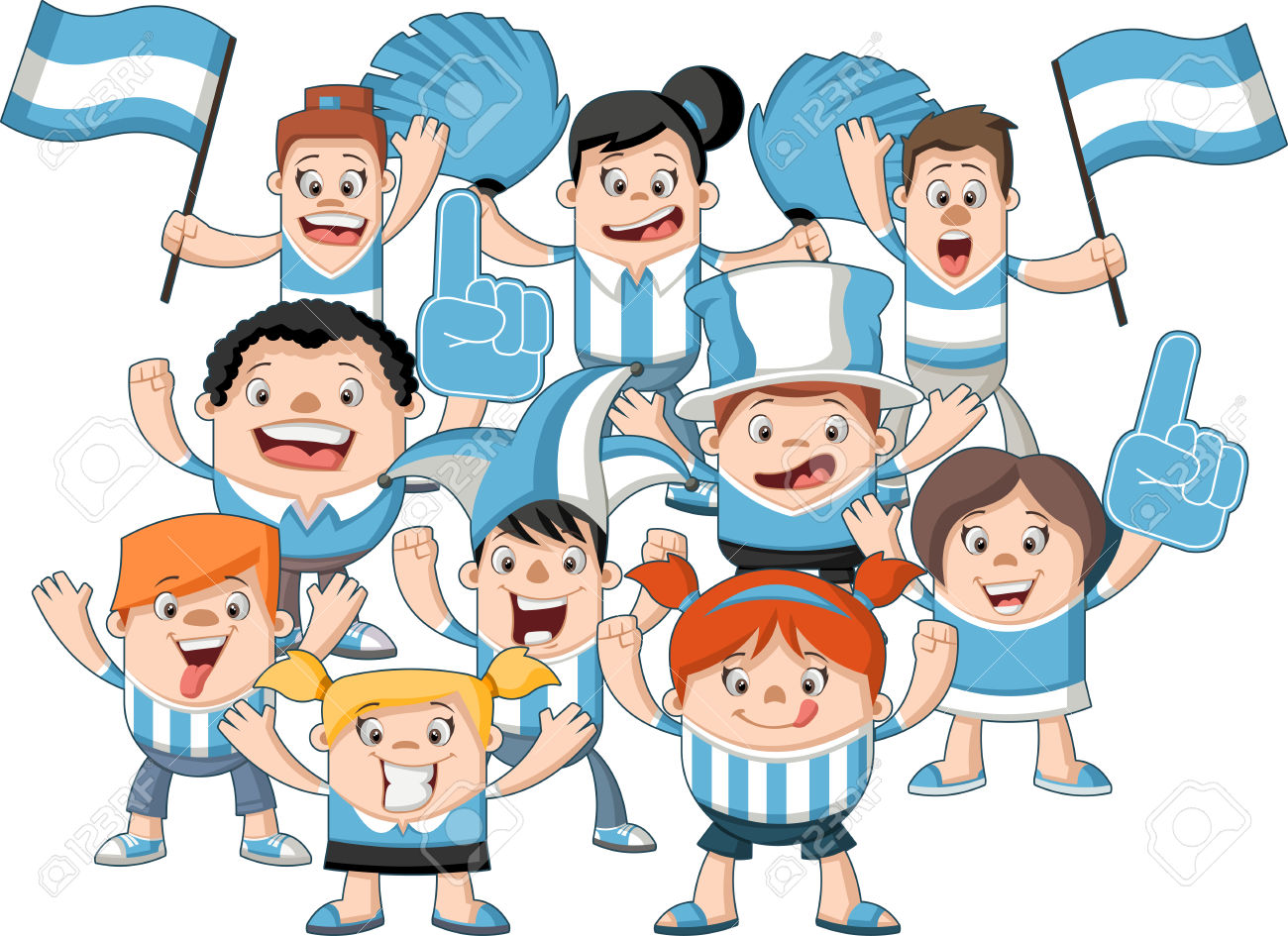 1300x945 Fans Clipart Family Group