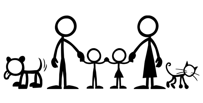 670x340 Stick Family Clipart