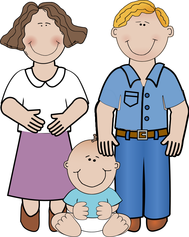 638x800 Family Reading Clip Art