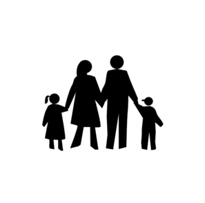 297x294 Black Clipart Family