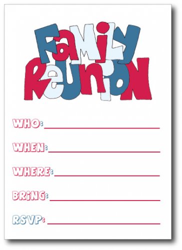 365x500 Family Reunion Invitation Fill In Sooboo On Artfire