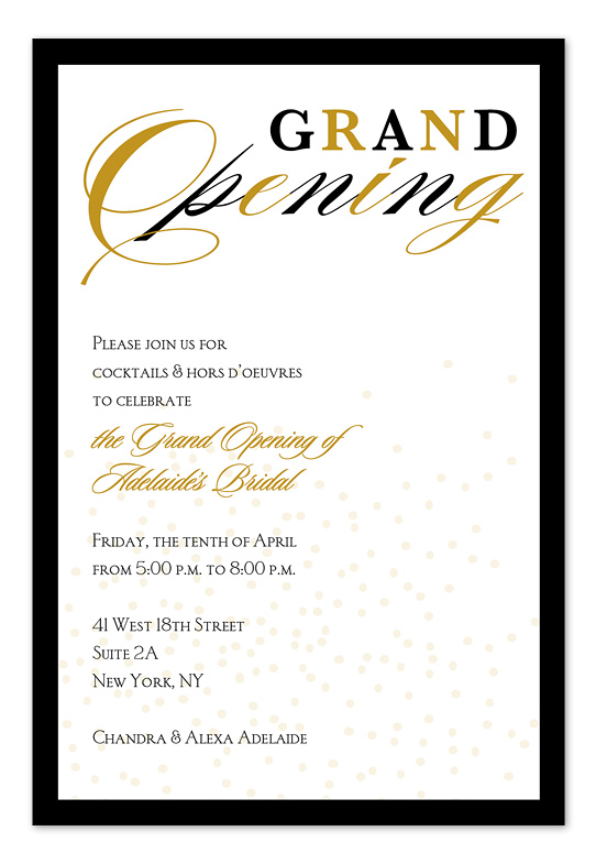 542x785 Grand Opening Program Template