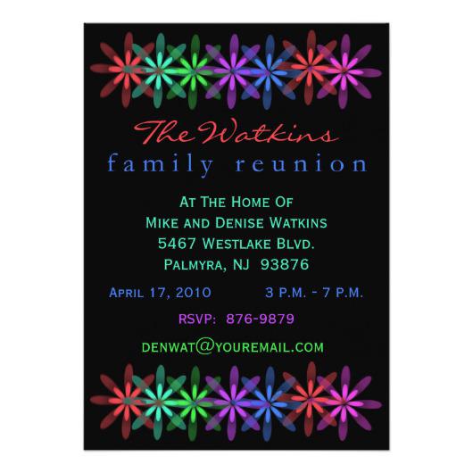 530x530 Fun Ticket Cut Family Reunion Invitation Invitations 4 U