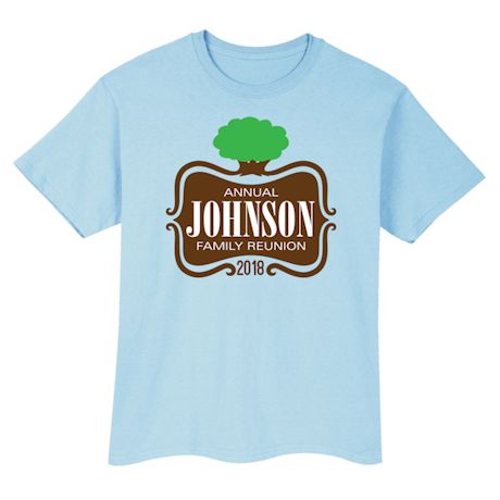 460x460 Personalized Your Name Tree Logo Family Reunion Shirt