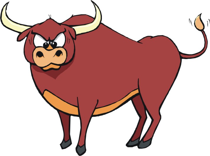 711x528 Bulls Clipart Running Bull