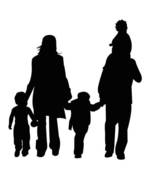 Family Silhouette Clipart | Free download on ClipArtMag