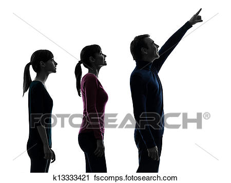 450x356 Stock Photography Of Family Father Mother Daughter Looking Up