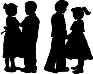 300x240 Kids Clipart Silhouette