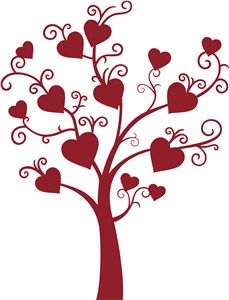 229x300 Heart Family Tree Clipart