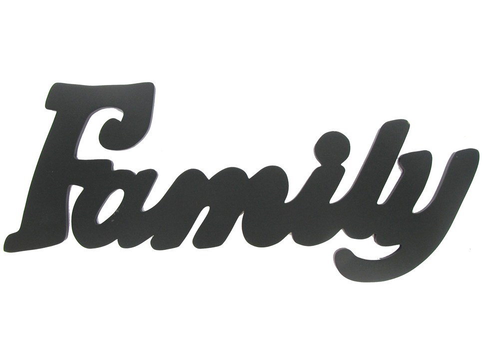 965x722 Family Black Wood Wall Word Clipart Panda