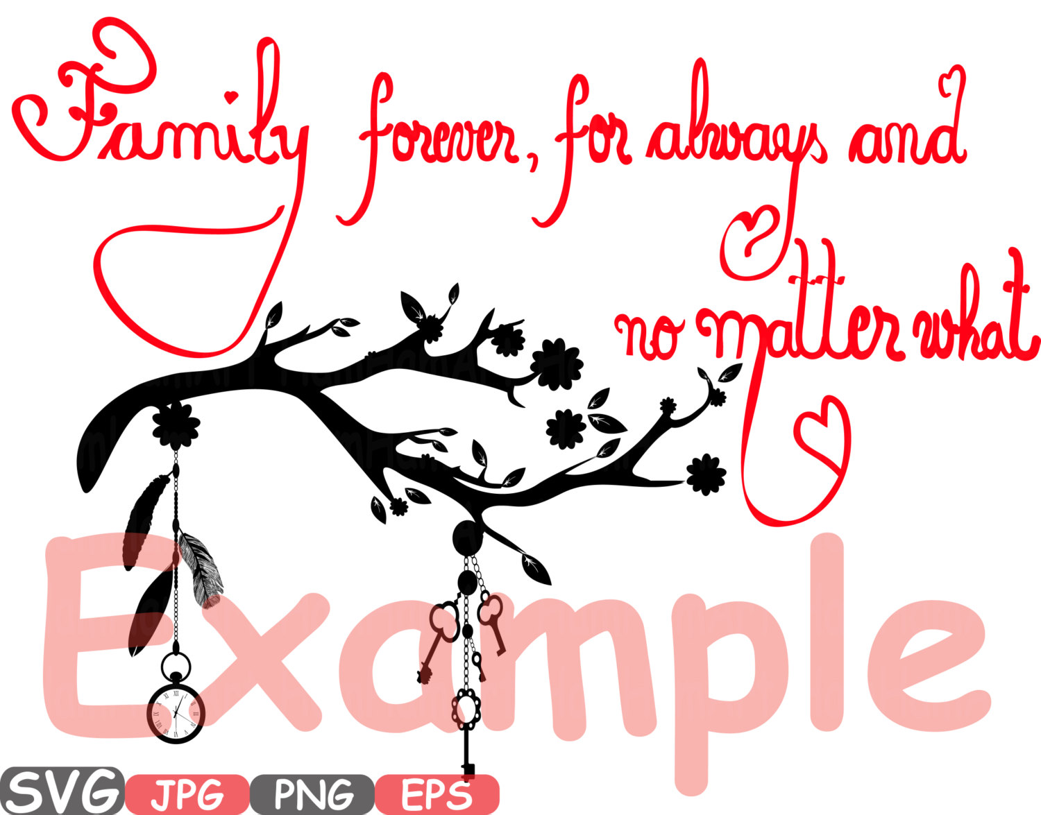 1500x1175 Family Forever Svg Word Art Family Quote Clip Art Silhouette