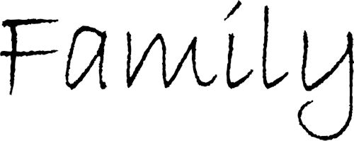500x199 Best Family Word Clipart