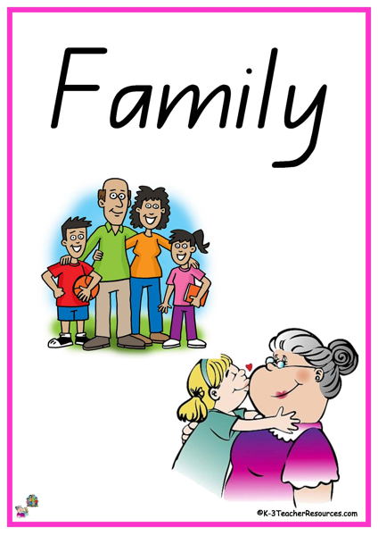 424x600 My Family Vocabulary Words