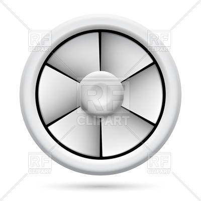 400x400 Electric Plastic Fan Royalty Free Vector Clip Art Image