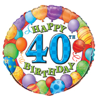 400x400 Fancy 40th Clipart
