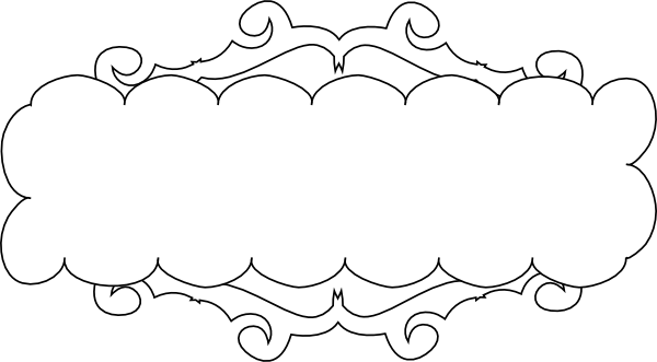 600x331 Outlined Fancy Banner Clip Art