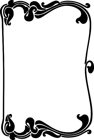 402x597 Fancy Border Clipart