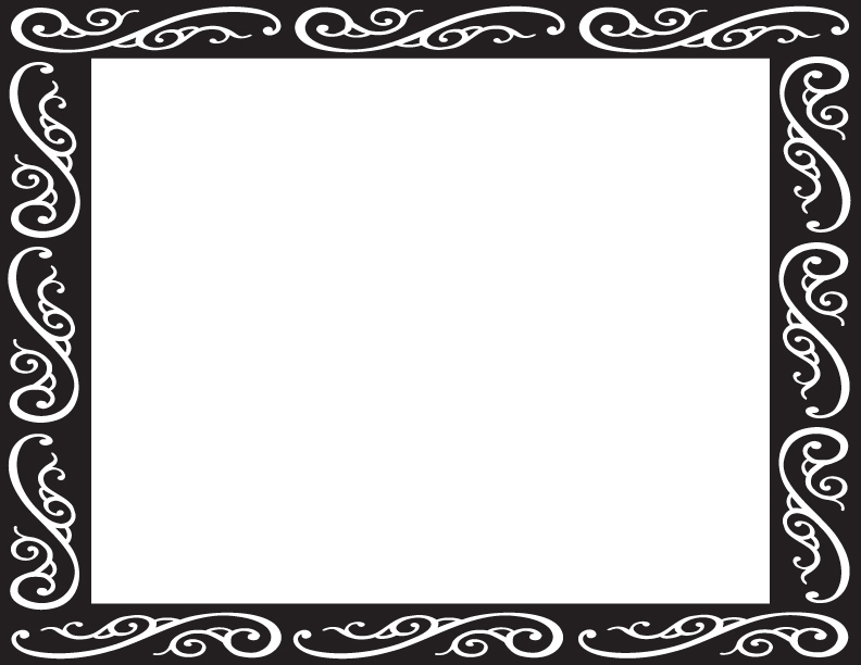 792x612 Black Border Clipart